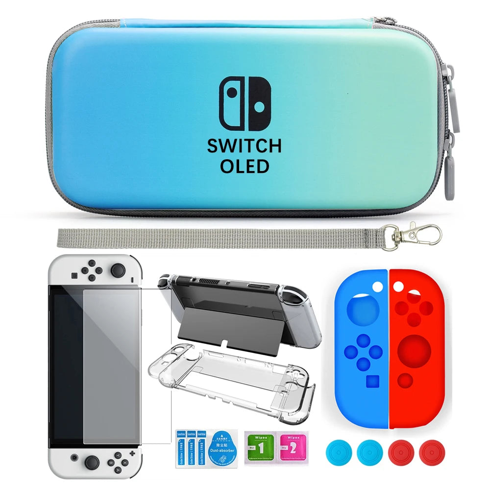 Console King™ – Kit de Protection Premium pour Nintendo Switch OLED | Étui Rigide + Accessoires Complets