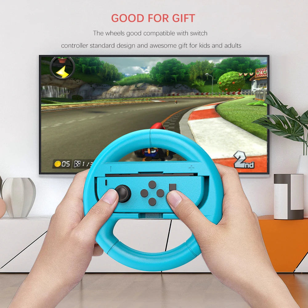 Console King™ – Lot de 2 Volants de Course pour Nintendo Switch & OLED | Grip Confort