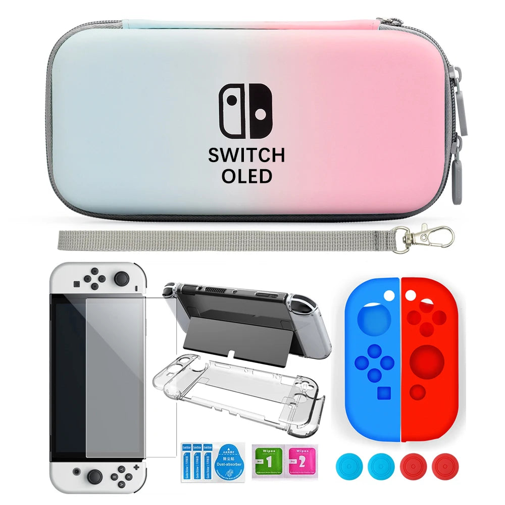 Console King™ – Kit de Protection Premium pour Nintendo Switch OLED | Étui Rigide + Accessoires Complets