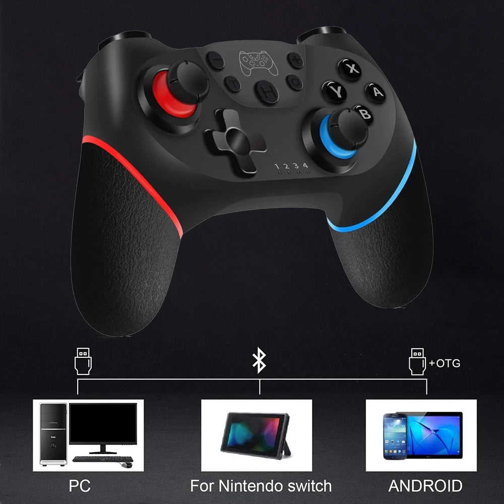 Console King™ – Manette Sans Fil Bluetooth pour Nintendo Switch, Switch Lite & OLED | Joystick 6-Axes & Contrôle Précis