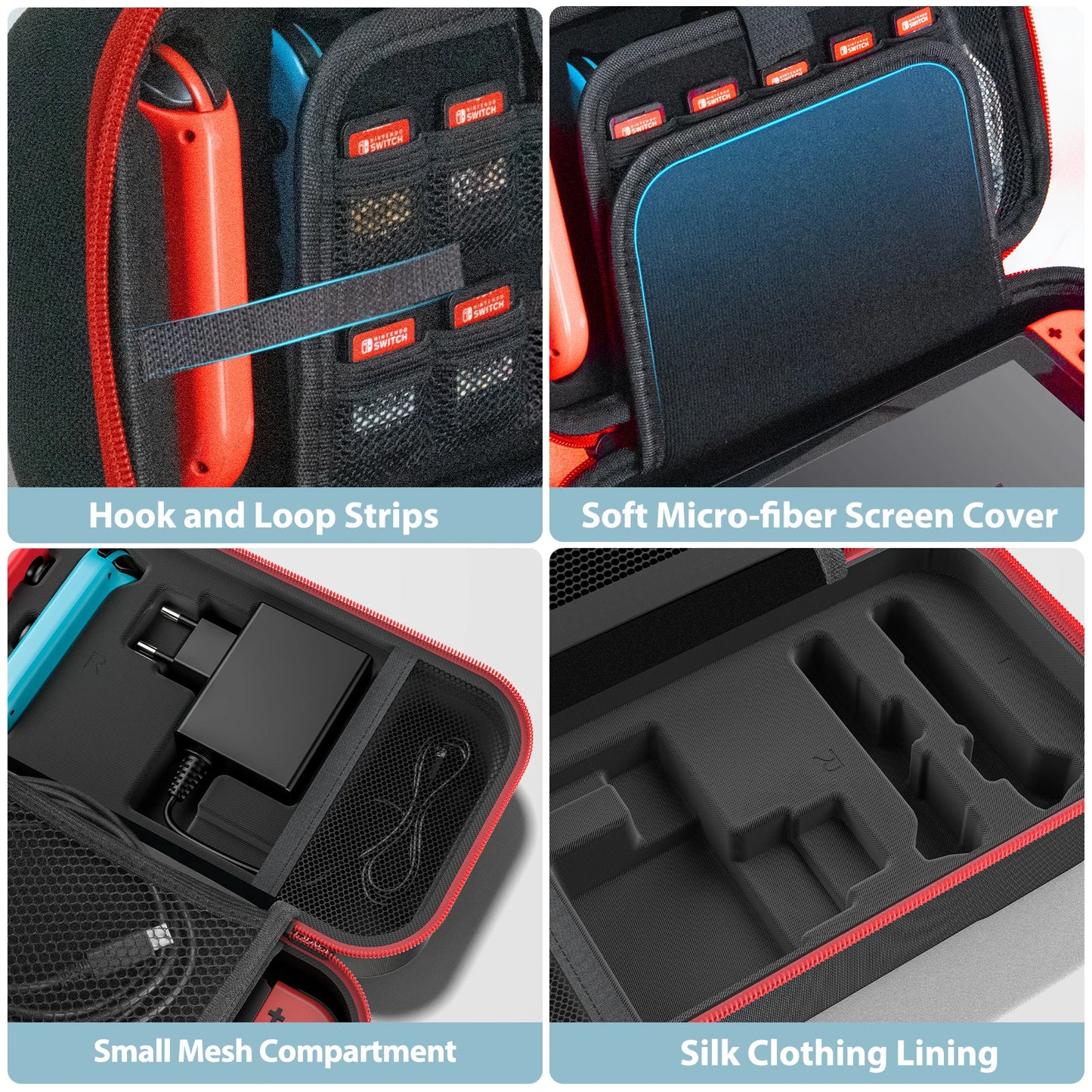 Console King™ – Sac de Transport Grande Capacité pour Nintendo Switch, Switch OLED & Switch Lite | Étui de Protection Étanche & Anti-Rayures