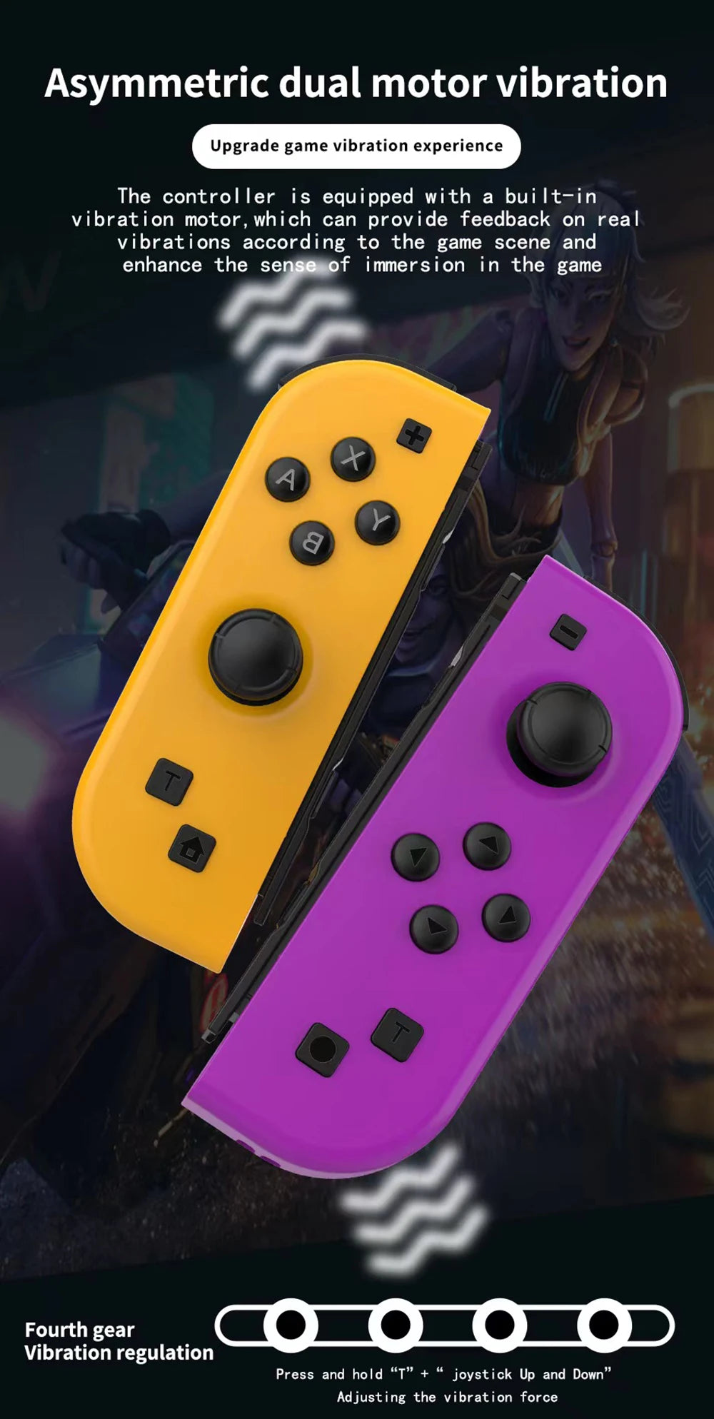 Console King™ – Joy-Cons Sans Fil pour Nintendo Switch, iOS, Android & PC | Joystick Bluetooth avec Turbo & Contrôle Précis