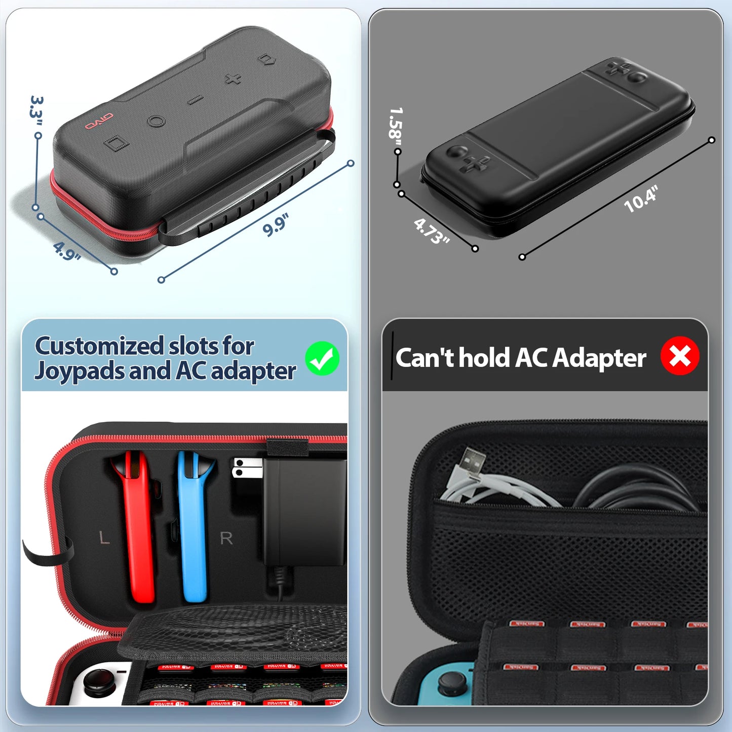 Console King™ – Sac de Transport Grande Capacité pour Nintendo Switch, Switch OLED & Switch Lite | Étui de Protection Étanche & Anti-Rayures