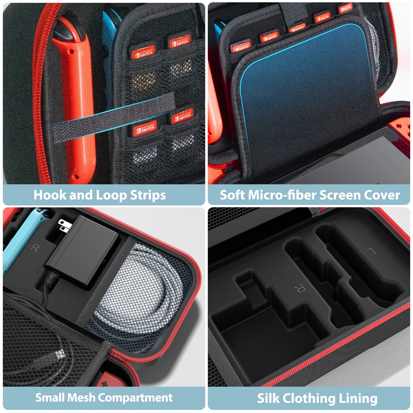 Console King™ – Sac de Transport Grande Capacité pour Nintendo Switch, Switch OLED & Switch Lite | Étui de Protection Étanche & Anti-Rayures