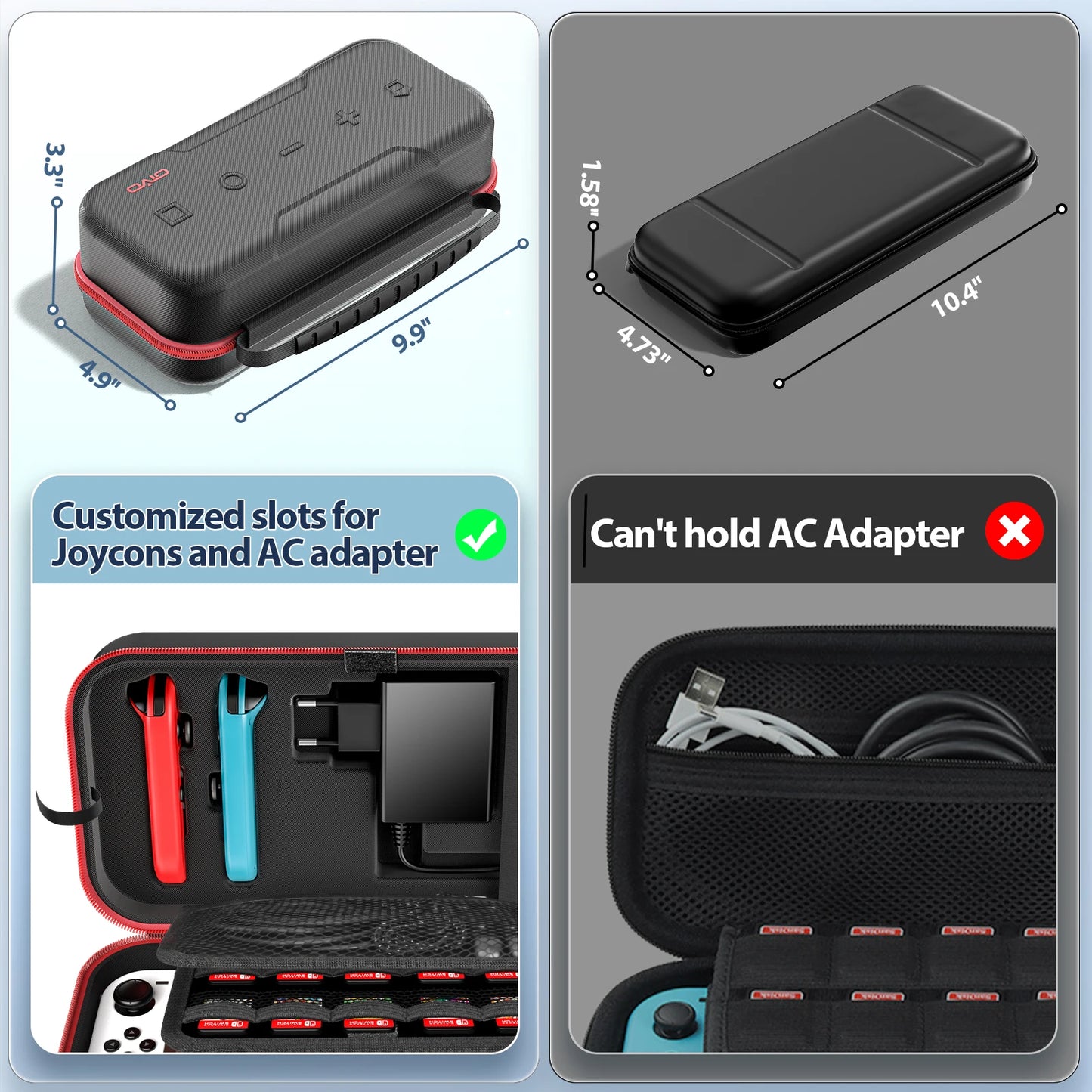 Console King™ – Sac de Transport Grande Capacité pour Nintendo Switch, Switch OLED & Switch Lite | Étui de Protection Étanche & Anti-Rayures